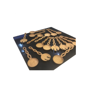 Ustensiles de cuisine en bois naturel Outils de cuisine et de service Vaisselle durable Service de café Ustensiles de cuisine - Product Image 5