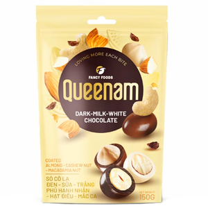 รับผลิตขนมช็อกโกแลตดรากีแบบขายส่ง OEM/ODM ฮาลาล 150 กรัม ช็อกโกแลตเคลือบอัลมอนด์ เม็ดมะม่วงหิมพานต์ แมคคาเดเมีย - Product Image 1