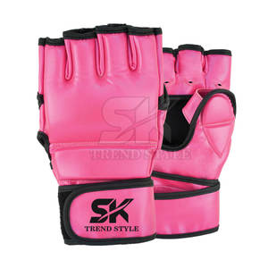 Guantes de Boxeo Profesionales Hechos a Medida, de Cuero PU, de Medio Dedo, para Entrenamiento y Combate - Product Image 1