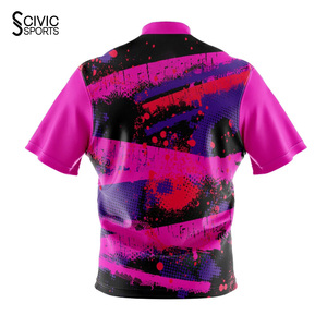 Men <b>Bowling</b> Jersey Darts Club Sublimation Printed Shirt Durable OEM Manufacture Coolest Jersey - Product Image 2