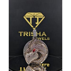 18K Gold Plated Hip Hop Heart Shape Moissanite Pendant 925 Sterling Silver <b>Iced</b> <b>Out</b> <b>Chain</b> Jewelry by Trisha Jewels - Product Image 1