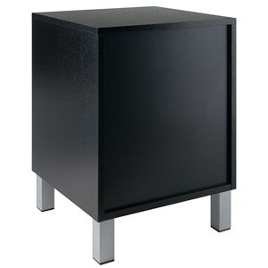 Cawlins Black Accent Table Mesita de noche elegante para la decoración de su hogar - Product Image 6