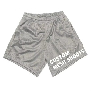 Vente en gros Short de jogging d'été en nylon à séchage rapide Short de plage en maille pour hommes avec logo personnalisé Short d'entraînement de boxe uni - Product Image 1