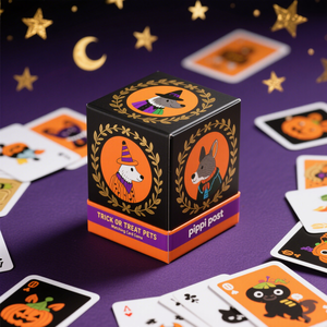 Fabricante de impresión personalizada, tarjeta de juego de una pieza de memoria de Halloween, tarjetas de preguntas con caja para niños - Product Image 2