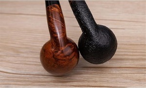 Pipa de Fumar de Madera Natural, Pipa de Tabaco Tradicional para Uso Diario, Pipa de Fumar de Calidad Premium Hecha a Mano para el Hogar, Club o Bar - Product Image 3