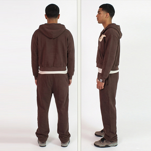 Fabricants de vêtements sur mesure, survêtement unisexe personnalisé, survêtements en molleton de coton, ensemble de sweat-shirts surdimensionnés de haute qualité - Product Image 3