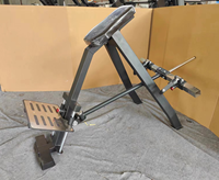 Machine de Fitness de haute qualité Équipement de Fitness Plaque Chargée Poitrine Soutenue Inclinaison Basse Rangée Machine T bar Rangée pour Un Usage Domestique