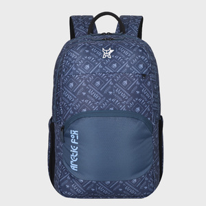 Mochila para Portátil Arctic Fox Warli, Diseño Geométrico en Denim Oscuro, Impermeable, Antirrobo, con Puerto USB - Product Image 1