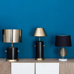 Lampe de table moderne noire et dorée, lampe de table décorative, lampe de designer, lampe d'appoint, lampe de table pour la décoration de la maison - Product Image 3