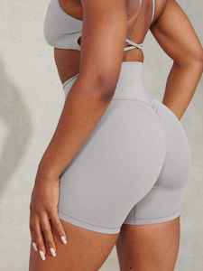 Shorts Deportivos de Cintura Alta Sin Costuras, Tejidos en Spandex y Nailon, Transpirables, para Entrenamiento, Personalizados, con Efecto Push-Up, para Deportes y Ciudad - Product Image 6