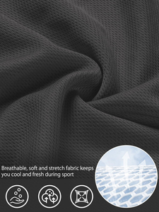 Pantalones Cortos Deportivos para Hombre, Tipo Bermuda, con Cordón, de Lona Tejida, Cómodos para Todo el Día, Transpirables, de Secado Rápido, para Correr y Hacer Ejercicio - Product Image 6