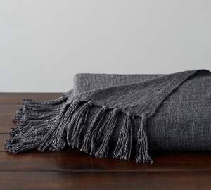 Manta Decorativa Tejida de Algodón Slub 100% Puro, Manta para Sofá de Hilo de Algodón Slub, Mantas Decorativas Tejidas a Mano de Algodón Slub - Product Image 2