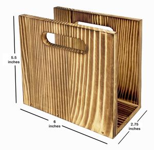 Classic Style Wooden Napkin <b>Holder</b> Elegant <b>Tissue</b> Organizer Suitable For Dining Table <b>Kitchen</b> And Cafe Environment - Product Image 4