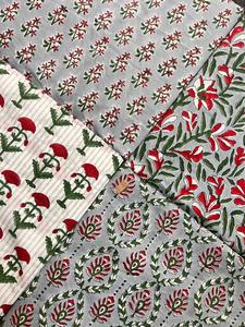 Tela india estampada a mano, hermosa tela decorativa hecha a mano con estampado floral, tela de algodón para confección de vestidos, textiles para el hogar, estampado personalizado - Product Image 5