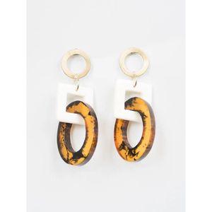 Boucles d'oreilles en résine pour femmes modernes, design artistique artisanal, durables, légères, accessoires de mode en cristal pour les soirées - Product Image 6