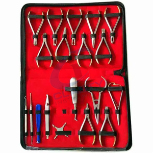 Kit chirurgical professionnel en acier inoxydable, outils manuels argentés, instruments à poignée moletée, emballage personnalisé, certifié CE, dentaire - Product Image 2