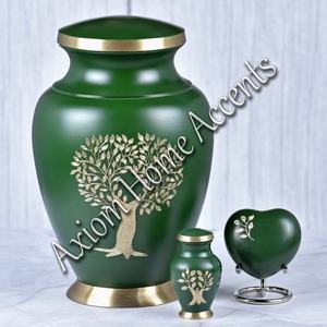 Luxury Brass Cremation Urn With Antique Finished Secure Lid for Ashes Timeless <b>Memorial</b> by Axiom Home Accents - Product Image 6