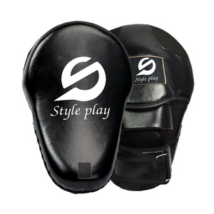 High Quality PU Leather Lightweight <b>Hook</b> Loop Closure Boxing Focus Pads Professional Made PU Leather Focus Mitts - Product Image 1