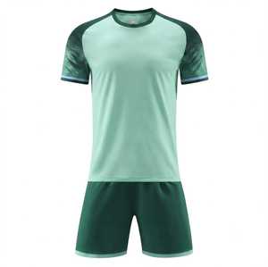 Sportswear Soccer Uniform <b>Light</b> Mint Green Jersey Short Sleeve Eco-Friendly Anti-Bacterial Quick Dry Breathable - Product Image 1