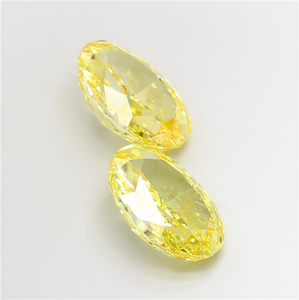 Diamant de laboratoire jaune vif brillant taille ovale, certifié CVD, pierre précieuse lâche de luxe pour la joaillerie fine et l'art - Product Image 3