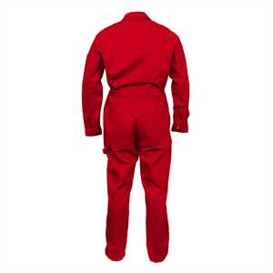 Combinaison de travail à manches longues rouge classique 7 oz 100% C grands vêtements de sécurité - Product Image 2
