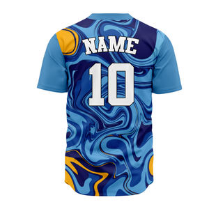 Camiseta de Béisbol Personalizada OEM, Uniforme Sublimado con Logotipo Bordado, para Béisbol y Sóftbol, Tallas Grandes, Impresa - Product Image 6