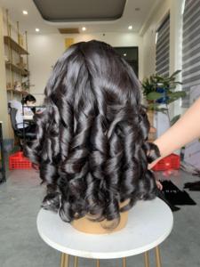 Vietnamese Virgin Human <b>Hair</b> <b>Extension</b>, Soft and Shiny Magic Bouncy Lace Front <b>Wig</b> From Vietnam Factory - Product Image 6