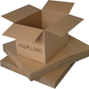 Corrugated Self-Assembling Mailer <b>Boxes</b> for E-Commerce, Flexographic Printing, <b>Recyclable</b> Corrugated Board with Custom Sizes - Product Image 4