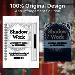 Diario de Trabajo con Sombras de Diseño Original y Guía para Principiantes, Cuaderno Espiralado para la Exploración del Consciente y el Inconsciente - Product Image 5