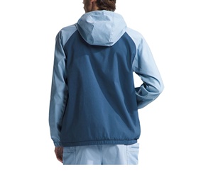 OEM <b>Lightweight</b> Windbreaker <b>Rain</b> <b>Jacket</b> for <b>Men</b> Collar Hooded Breathable Front Big Pocket Color Block Windbreaker <b>Jacket</b> - Product Image 2