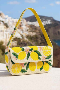 Sac de conservation du lait maternel rectangulaire en paille brodée à la main, motif floral rose bohème, capacité 3L, idéal pour les voyages - Product Image 6