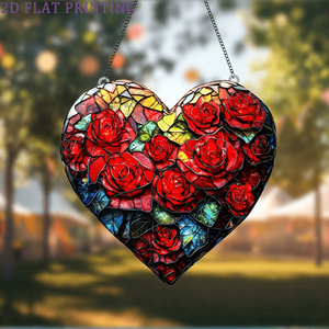 CIFbuy Acrylic Rose Heart Sun Catcher Decorazione da appendere alla finestra per giardino, decorazione in cristallo e acchiappasole TikTok per il servizio di ritiro Temu - Product Image 2