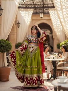 OEM & ODM Service Custom Logo Afghani <b>Dress</b> For Women Hand Made 3 Piece Afghan Kuchi Frock With Shawl & Pants Casual <b>Dresses</b> - Product Image 3