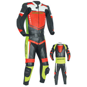 Traje de Cuero para Motociclismo OEM de 1 Pieza con Protección CE para Hombre, Fabricante de Equipamiento de Carreras para Motociclistas - Product Image 4