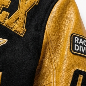 Premium Black Gold <b>Racing</b> <b>Jacket</b> Custom Letterman <b>Jacket</b> Motorsport Streetwear Bomber <b>Jacket</b> - Product Image 6