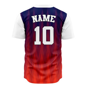 เสื้อเบสบอลแขนสั้น ระบายอากาศได้ดี เหมาะสำหรับกิจกรรมกลางแจ้ง ขายส่ง เสื้อซอฟต์บอลแบบกำหนดเอง บริการ OEM เสื้อยืดคุณภาพสูงแบบสั่งทำ - Product Image 2