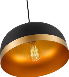 Lámpara colgante moderna de metal negro y dorado, 10 pulgadas, portalámparas E-27, para sala de estar (sin bombilla) - Product Image 5
