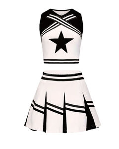 ชุดยูนิฟอร์มเชียร์ลีดเดอร์แบบพิมพ์ลายด้วยความร้อนสำหรับผู้ใหญ่ ชุดยูนิฟอร์มเชียร์ลีดเดอร์ออกแบบเองได้ ชุดแบบกำหนดเองได้ - Product Image 1