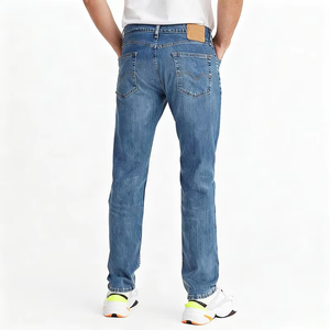 Men's <b>Light</b> Blue Straight Leg Jeans Washed Casual Versatile Pants Daily Commute Slim Fit Comfort Breathable <b>Trousers</b> Wholesale - Product Image 5