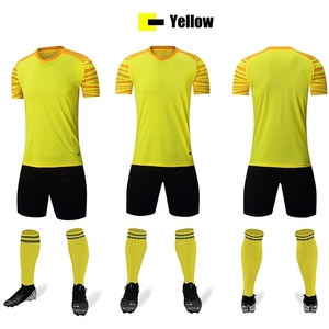 Red <b>Soccer</b> Jersey Kit Unisex Half Sleeve O-Neck 100% Polyester Moisture Wicking Athletic Fit All Seasons Team Wear Front - Product Image 2