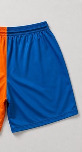 <b>Men's</b> <b>Orange</b> Blue Printed Cargo <b>Shorts</b> Drawstring Quick Dry Eco-Friendly Breathable Sublimation Design Casual Mid Waist Pockets - Product Image 3