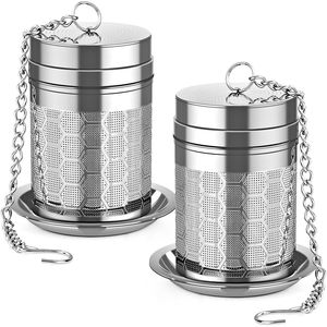 2 Pack 18/8 Stainless Steel <b>Tea</b> <b>Infusers</b> Extra Fine Mesh <b>Tea</b> Strainer Set Brew <b>Tea</b> Spices for Loose Leaf <b>Tea</b> - Product Image 1