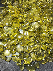 พลอยคริสตัลสีเหลืองทรงหลังเบี้ยทรงหลวมทำจากมะนาวธรรมชาติ - Product Image 4