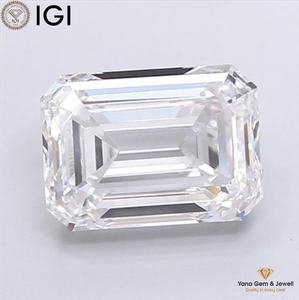 Diamante Cultivado en Laboratorio CVD con Certificado IGI, 4.00 Quilates, Color D, Claridad VVS1, Corte Esmeralda para Engaste Central - Product Image 1