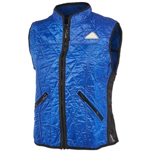 Chaleco Ecuestre Acolchado Azul Unisex, Sin Mangas, Cortavientos, con Cierre de Cremallera, Color Sólido, para Montar a Caballo - Product Image 3