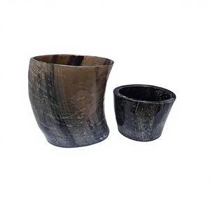 High Quality Organic Material Carved Eco-Friendly Natural Shape Drinking Glasses Set Water Beer Tea Coffee Animal Style Buffalo - Product Image 6