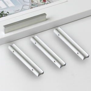 OEM Zinc Alloy Hardware Products Modern Minimalist Cabinet Handle Slender Concave <b>Pulls</b> for Kitchen Dining Room & Bathroom - Product Image 2