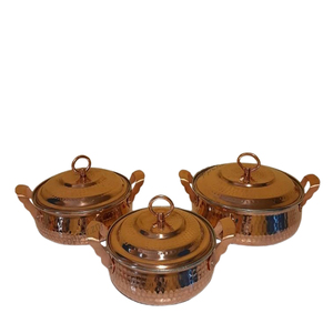 Cacerolas Redondas de Acero Inoxidable de Calidad Superior, Brillantes y Pulimentadas, Perfectas para Cocinar y Servir con Elegancia - Product Image 2