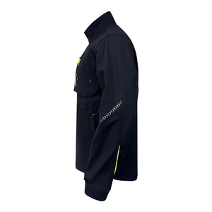 Veste Softshell Haute Visibilité Noire Imperméable Réfléchissante pour Travaux en Extérieur - Product Image 3