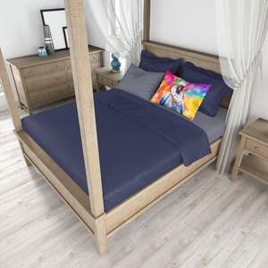 Nueva funda de almohada decorativa ligera súper suave de fácil cuidado Hippie Animal diseño de cacatúa-tamaño estándar - Product Image 4